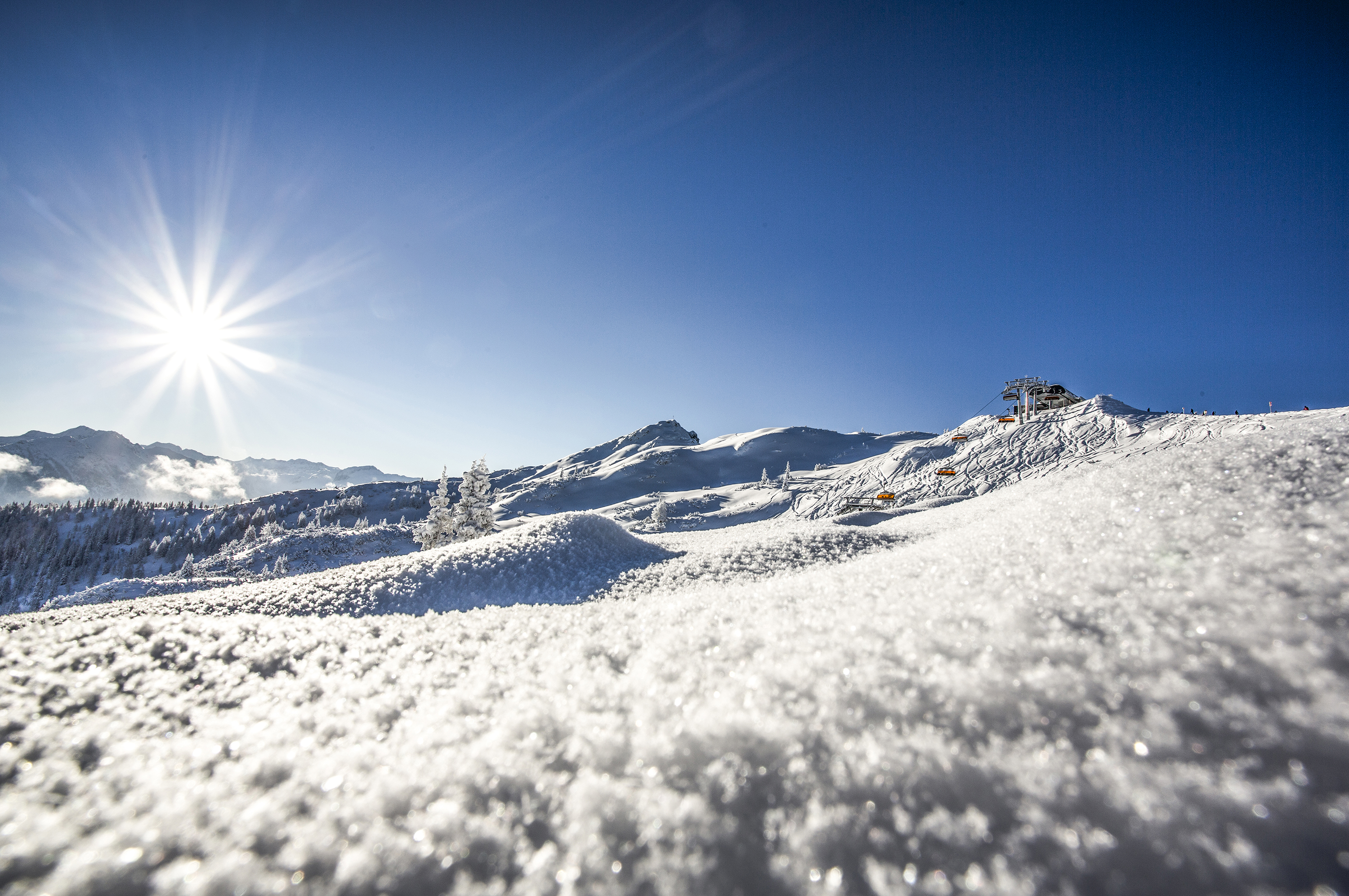 Skigebiet Flachau im Winter